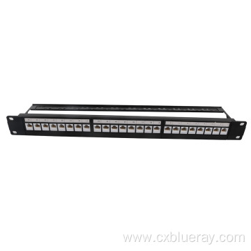 fully loaded 24port rack non shielded patch panel